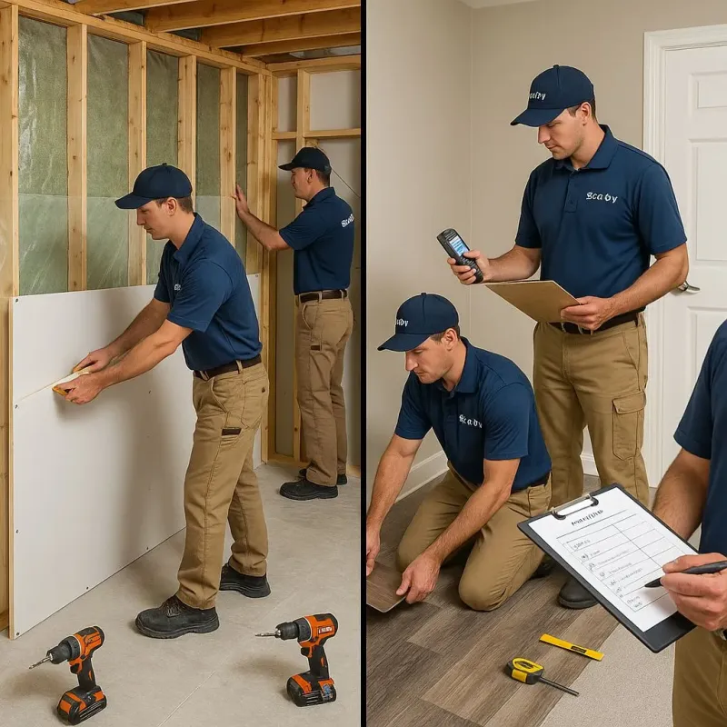 Repairs and Reconstruction process in New Madrid, MO